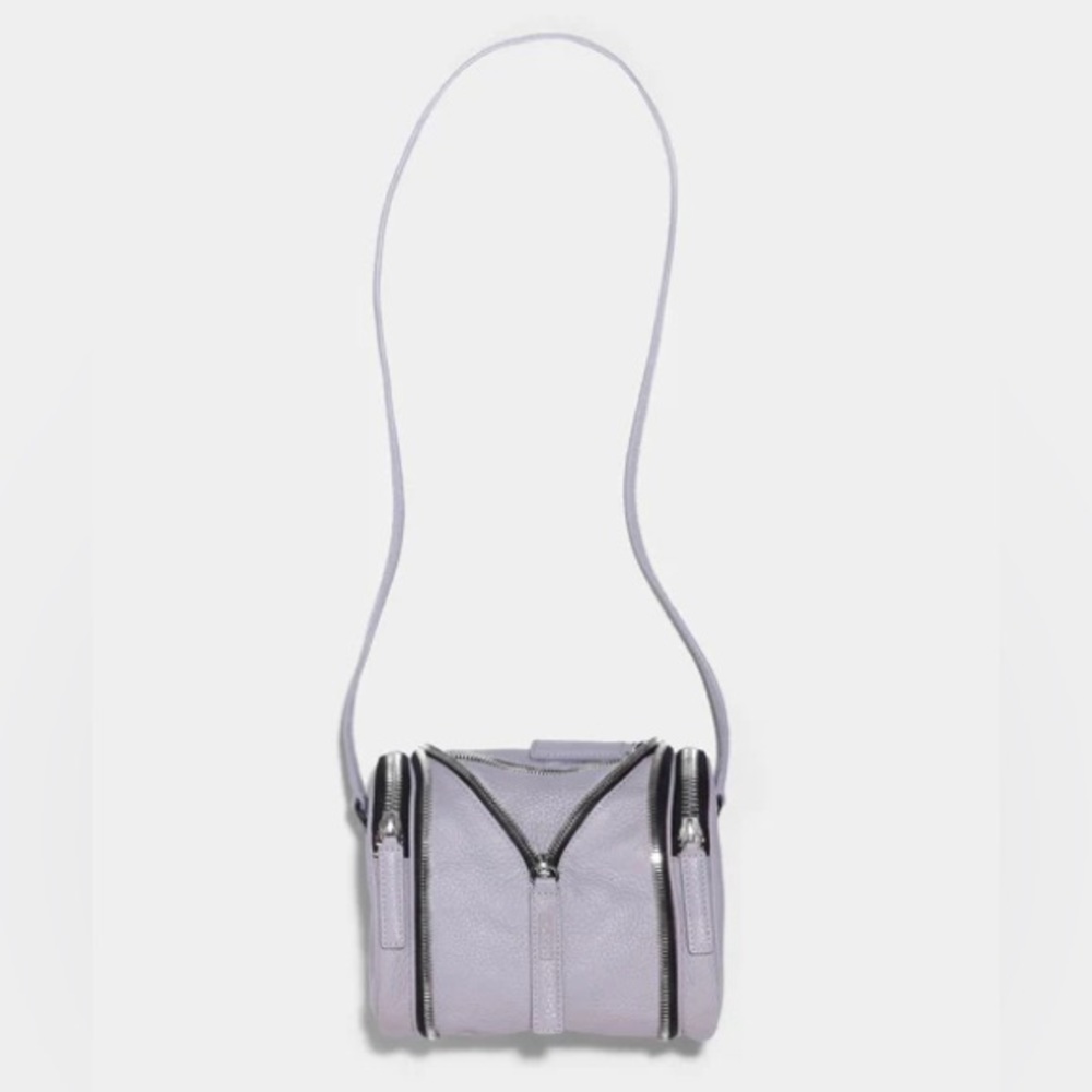 Lavender Leather KARA Double Date Bag